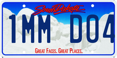 SD license plate 1MMD04