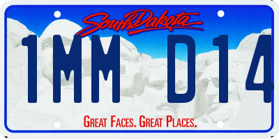 SD license plate 1MMD14