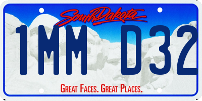 SD license plate 1MMD32