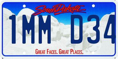 SD license plate 1MMD34