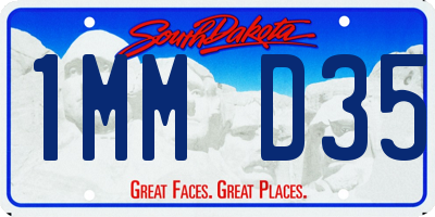 SD license plate 1MMD35