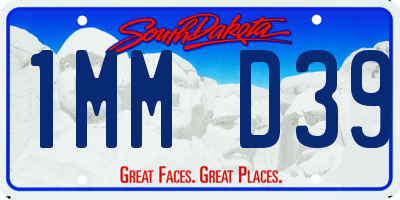 SD license plate 1MMD39