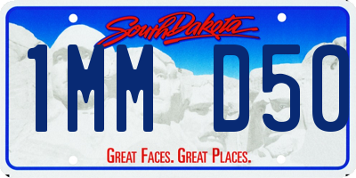 SD license plate 1MMD50