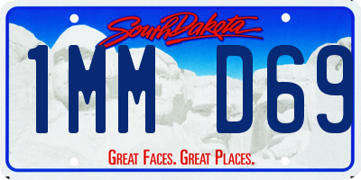 SD license plate 1MMD69