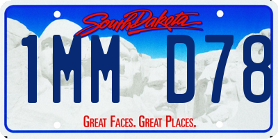 SD license plate 1MMD78