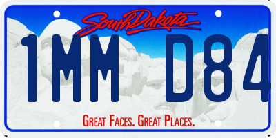 SD license plate 1MMD84