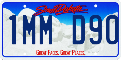 SD license plate 1MMD90