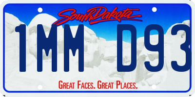 SD license plate 1MMD93