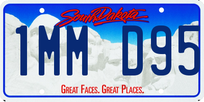 SD license plate 1MMD95