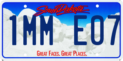 SD license plate 1MME07