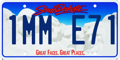SD license plate 1MME71