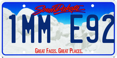 SD license plate 1MME92