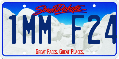SD license plate 1MMF24