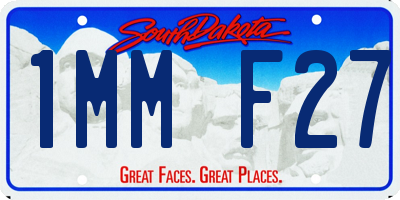 SD license plate 1MMF27