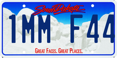 SD license plate 1MMF44