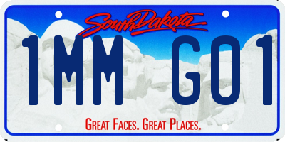 SD license plate 1MMG01