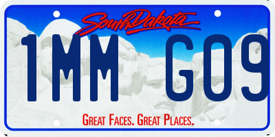 SD license plate 1MMG09