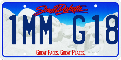 SD license plate 1MMG18
