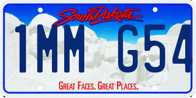 SD license plate 1MMG54