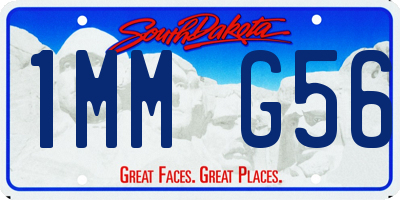 SD license plate 1MMG56
