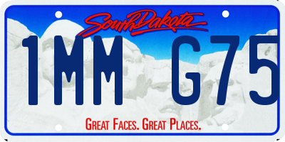 SD license plate 1MMG75