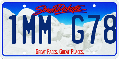 SD license plate 1MMG78