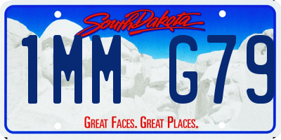 SD license plate 1MMG79