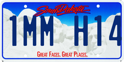 SD license plate 1MMH14