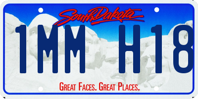 SD license plate 1MMH18