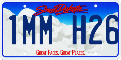 SD license plate 1MMH26