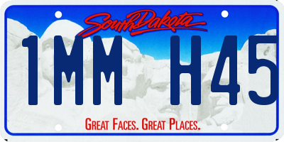 SD license plate 1MMH45