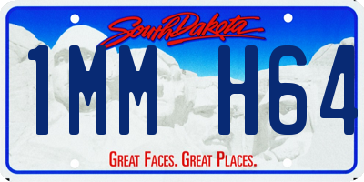 SD license plate 1MMH64