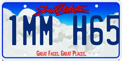 SD license plate 1MMH65