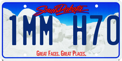 SD license plate 1MMH70
