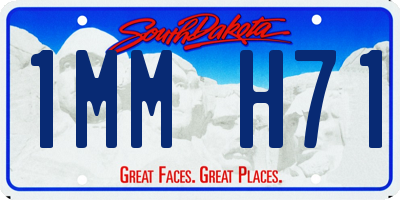 SD license plate 1MMH71