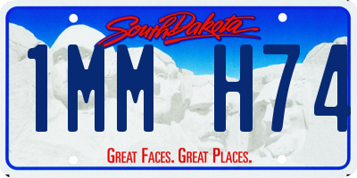 SD license plate 1MMH74