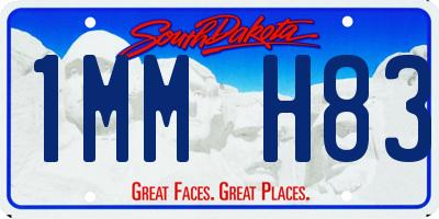 SD license plate 1MMH83