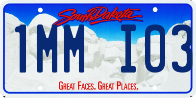 SD license plate 1MMI03