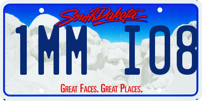 SD license plate 1MMI08
