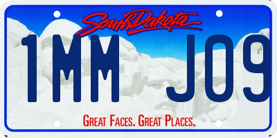 SD license plate 1MMJ09