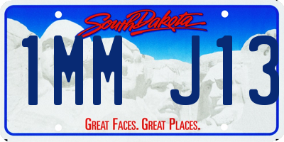 SD license plate 1MMJ13