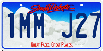 SD license plate 1MMJ27