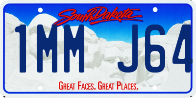 SD license plate 1MMJ64