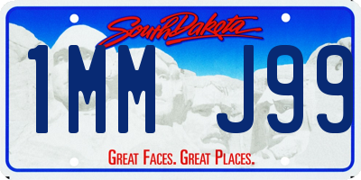 SD license plate 1MMJ99