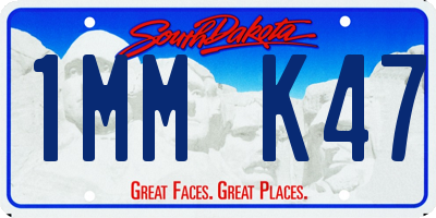 SD license plate 1MMK47