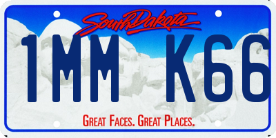 SD license plate 1MMK66