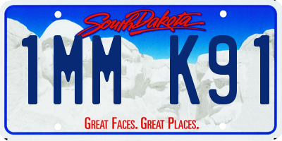 SD license plate 1MMK91