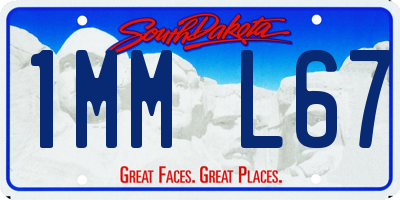 SD license plate 1MML67