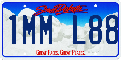 SD license plate 1MML88