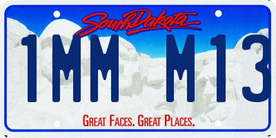 SD license plate 1MMM13